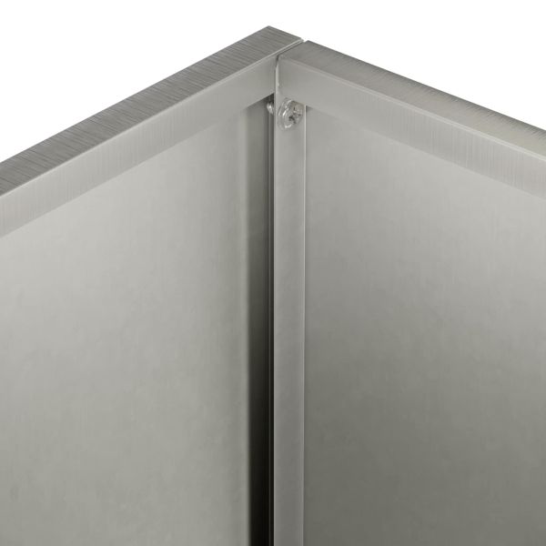 Градинска саксия Сребристо 50 x 30 x 40 см Неръждаема стомана