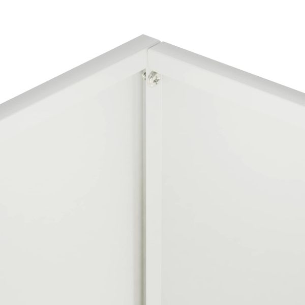 Градинска саксия Бяло 50 x 30 x 40 см Студено валцована стомана