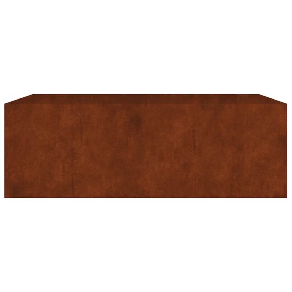 Градинска повдигната леха 120x80x40 см кортенова стомана