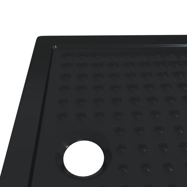 Основен трей за душ с точки 90 x 70 x 4 cm ABS Черно