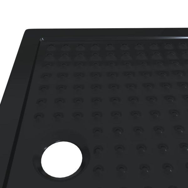 Основен трей за душ с точки 100 x 80 x 4 см ABS Черно