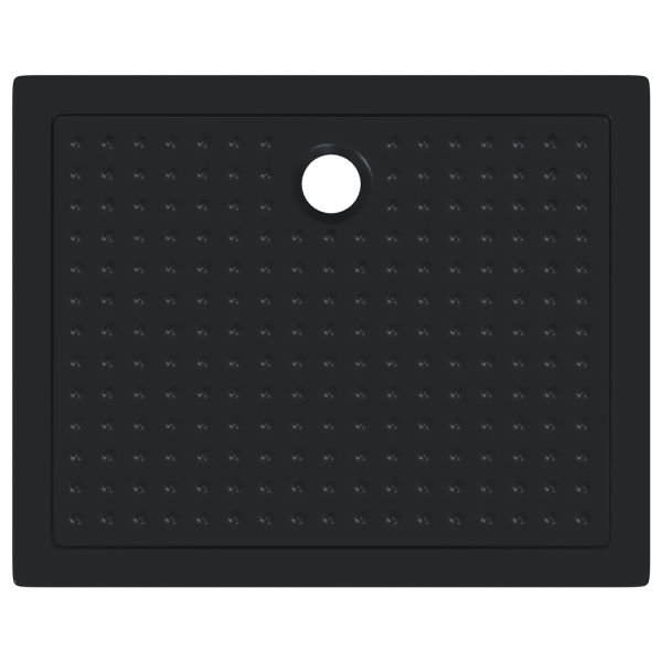 Основен трей за душ с точки 100 x 80 x 4 см ABS Черно