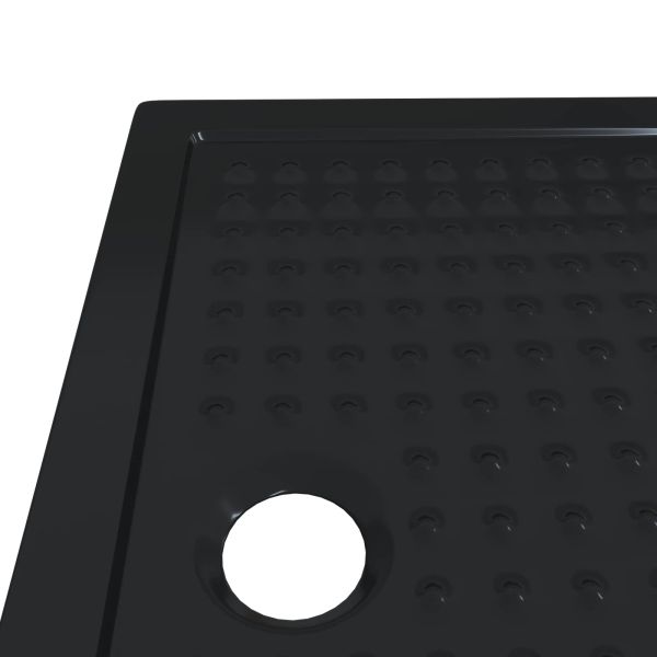 Основен трей за душ с точки 100 x 70 x 4 см ABS Черно
