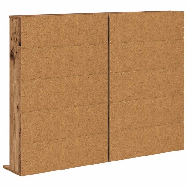 Кабинет за CD 2 бр. Старо дърво 65 x 23,5 x 97,5 см