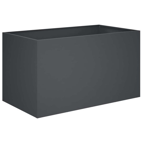 Градинска саксия 2 бр. Антрацит 80 x 50 x 50 см
