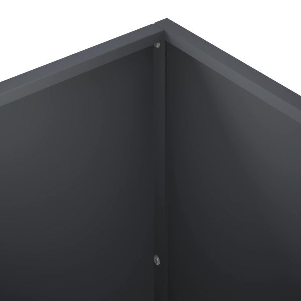Градинска саксия 2 бр. Антрацит 80 x 50 x 50 см