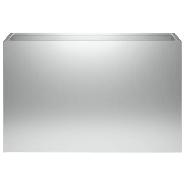 Градинска саксия Сребристо 80 x 30 x 50 см Поцинкована стомана