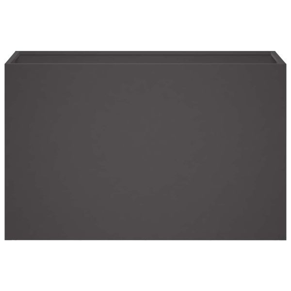 Градинска саксия Черно 80 x 30 x 50 см