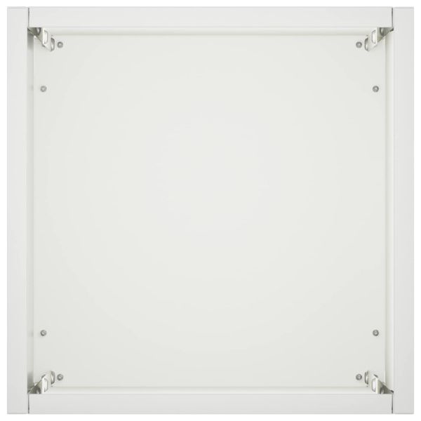 Градинска саксия 2 бр. Бяло 20 x 20 x 75 см
