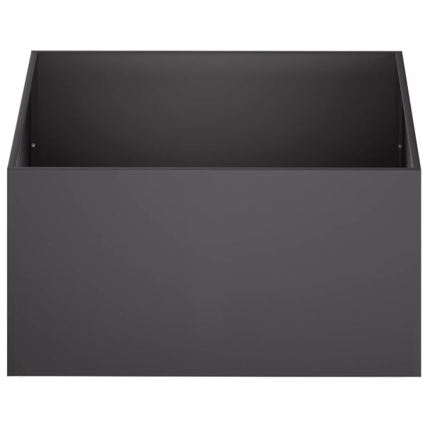 Градинска саксия Черно 60 x 60 x 40 cm