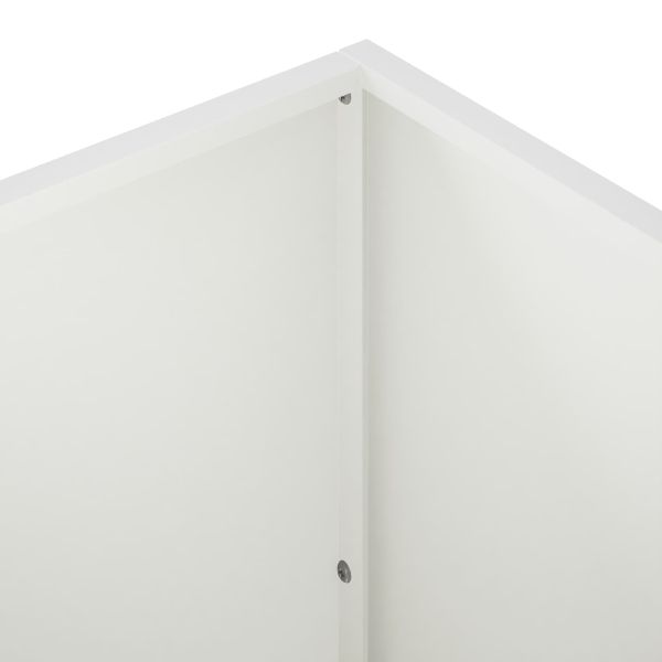Градинска саксия Бяло 40 x 40 x 75 cm Студено валцована стомана