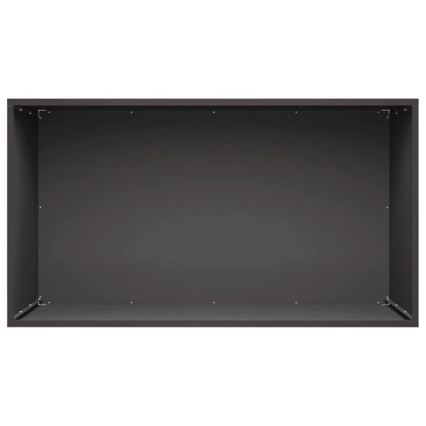 Градинска саксия 2 бр. Черно 80 x 50 x 50 см