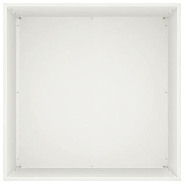 Градинска саксия 2 бр. Бяло 40 x 40 x 75 cm