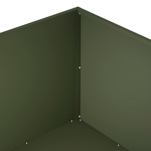 Градинска саксия Маслиненозелено 80 x 80 x 40 cm