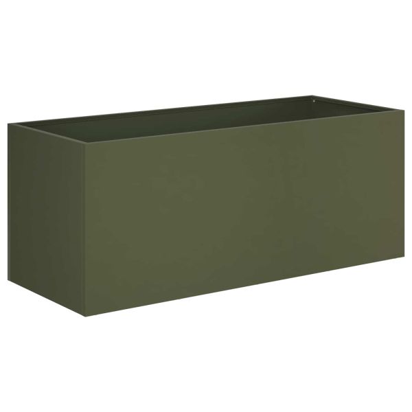 Градинска саксия Маслиненозелено 80 x 40 x 40 cm