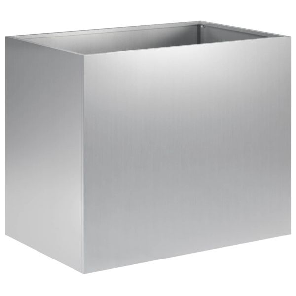 Градинска саксия Сребристо 60 x 40 x 50 cm Поцинкована стомана
