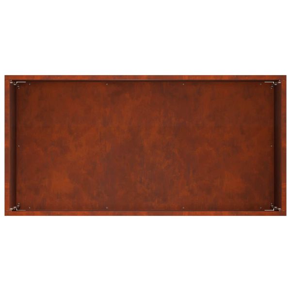 Градинска саксия Ръждясало 60 x 30 x 40 см Кортенова стомана