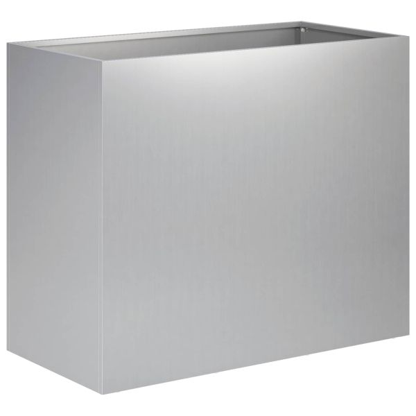 Градинска саксия Сребристо 60 x 30 x 50 см Поцинкована стомана