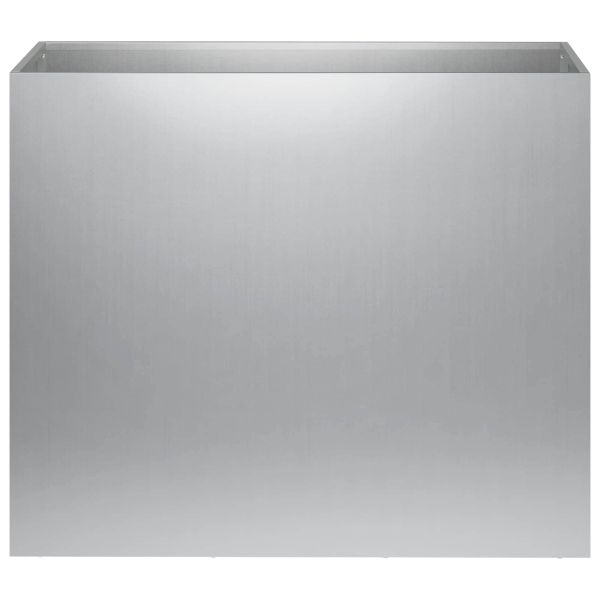 Градинска саксия Сребристо 60 x 30 x 50 см Поцинкована стомана