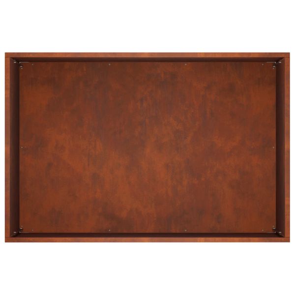 Градинска саксия Ръждясало 60 x 40 x 40 см Кортенова стомана