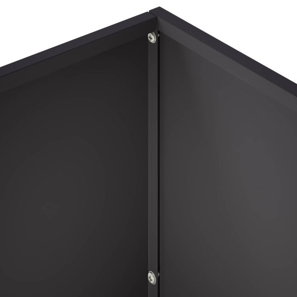 Градинска саксия Черно 60 x 30 x 50 см