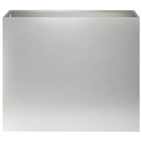 Градинска саксия Сребристо 60 x 30 x 40 см Неръждаема стомана