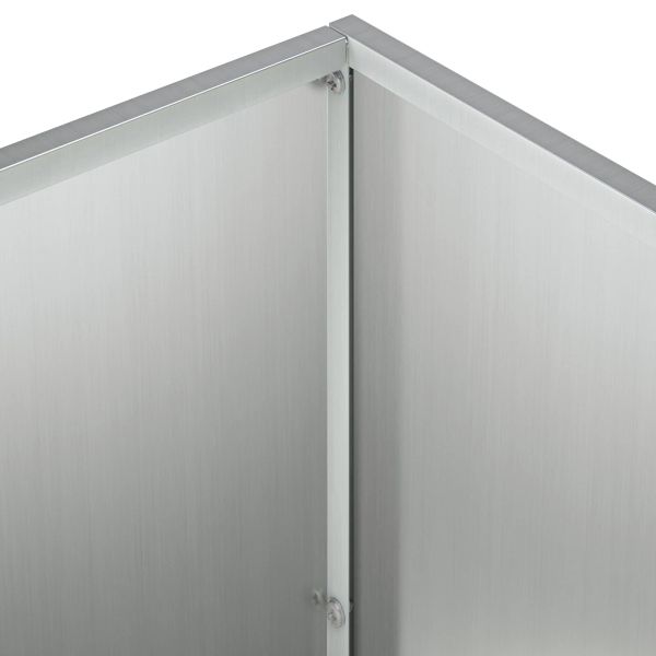 Градинска саксия 2 бр. Сребристо 60 x 30 x 50 см