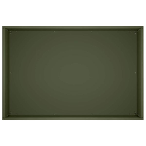 Градинска саксия 2 бр. Маслиненозелено 60 x 40 x 40 см