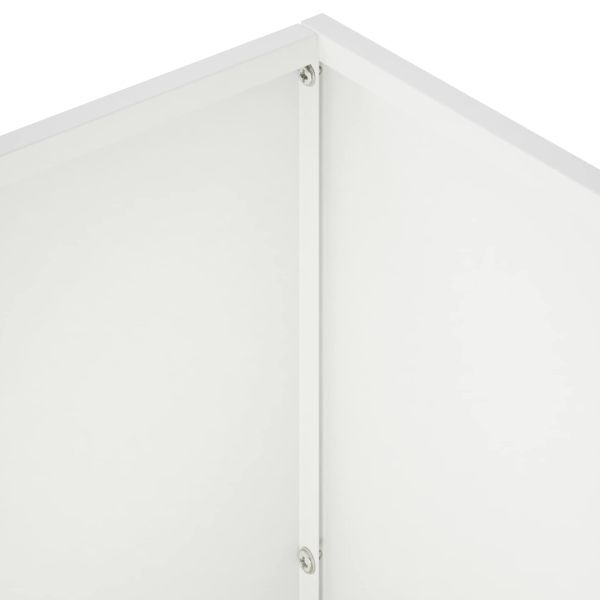 Градинска саксия 2 бр. Бяло 60 x 30 x 40 см
