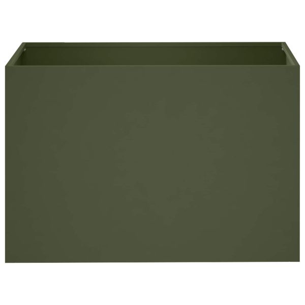 Градинска саксия Маслиненозелено 50 x 40 x 40 см