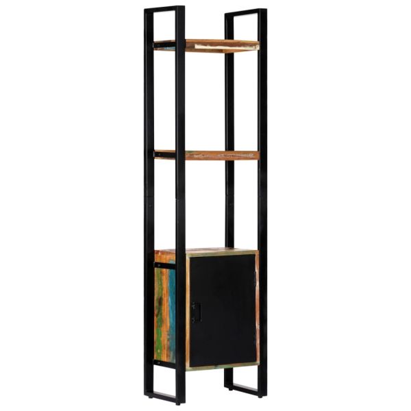 Етажерка за книги, 45x30x171 см, регенерирано дърво масив