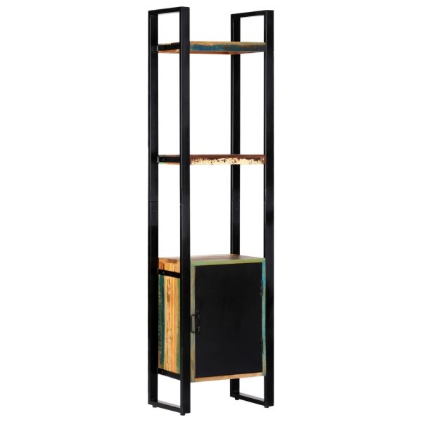 Етажерка за книги, 45x30x171 см, регенерирано дърво масив