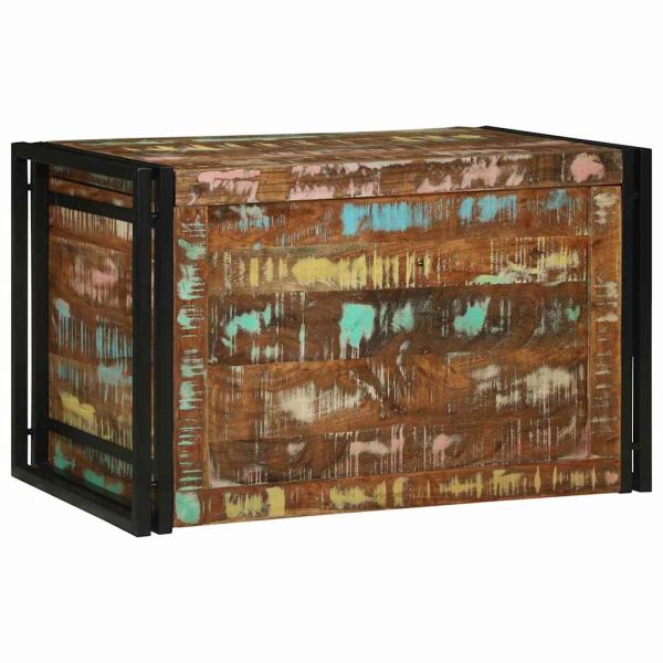 Кутия за съхранение 80 x 50 x 50 см регенерирано дърво