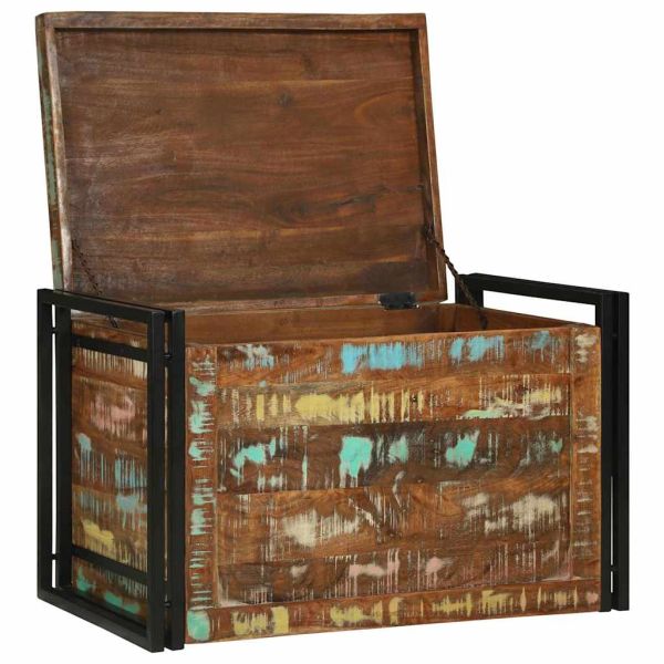 Кутия за съхранение 80 x 50 x 50 см регенерирано дърво