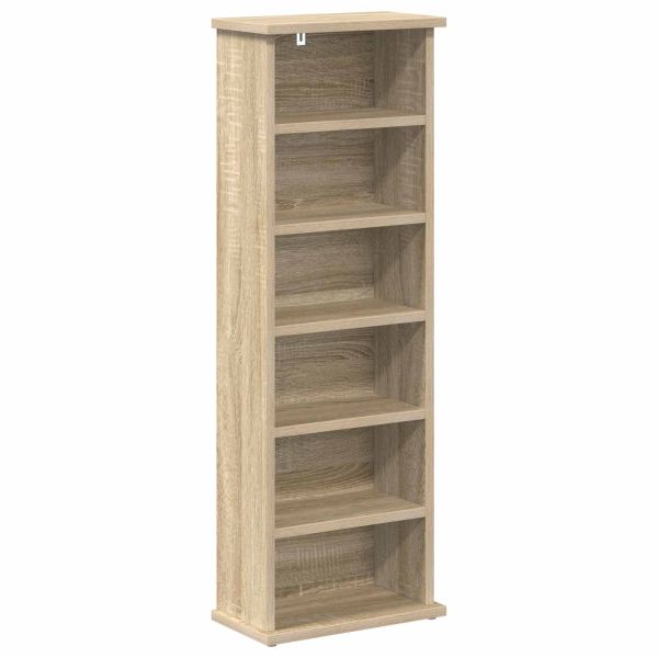 Кабинет за CD Дъб сонома 60 x 17 x 92 см Инженерна дървесина