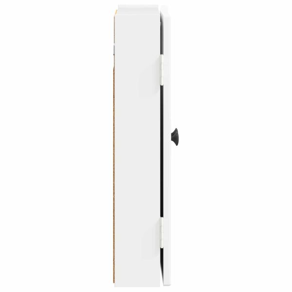 Кабинет за дартборд EDE Бял гланц 52,5 x 10,5 x 53,5 см