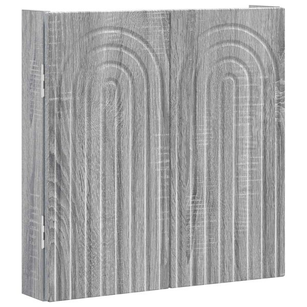 Кабинет за дартборд ALKMAAR Сив Сонома 52,5 x 10,5 x 53,5 см