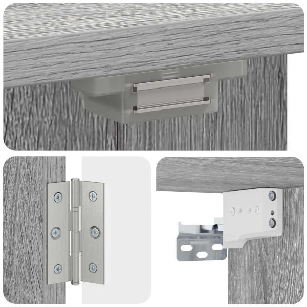 Кабинет за дартборд ALKMAAR Сив Сонома 52,5 x 10,5 x 53,5 см