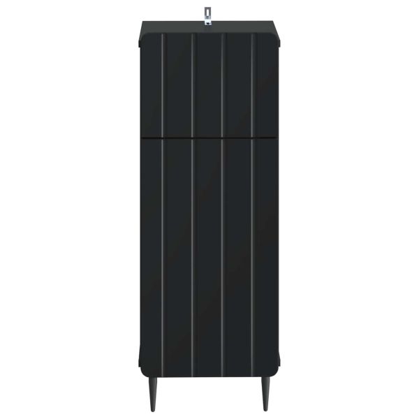 Шкаф за баня ZWOLLE Черно 30 x 31 x 79,5 см Инженерна дървесина