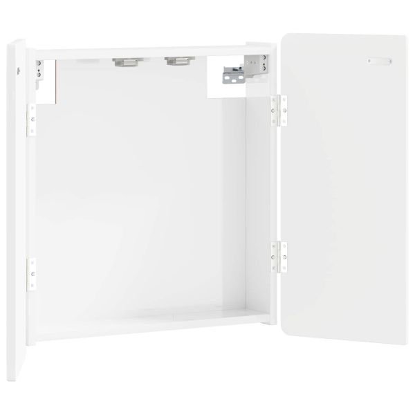 Кабинет за дартборд ZWOLLE Бял гланц 52,5 x 10,5 x 57,5 см