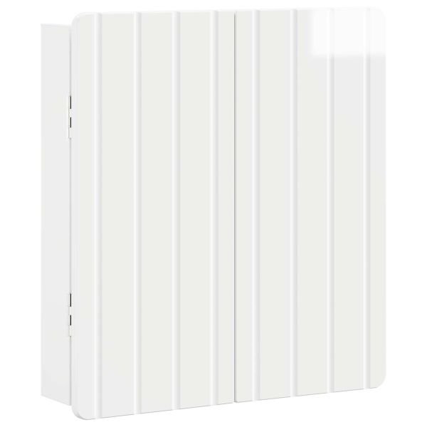 Кабинет за дартборд ZWOLLE Бял гланц 52,5 x 10,5 x 57,5 см