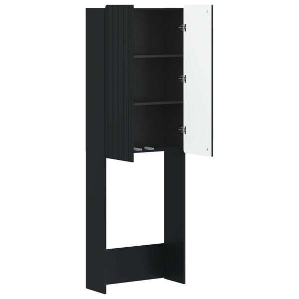 Тоалетна Шкаф ZWOLLE Черно 66 x 25,5 x 190 см