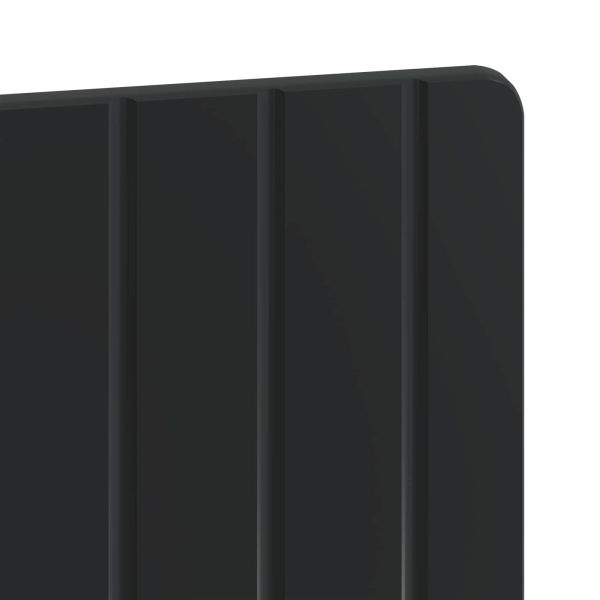 Табла за легло за стена ZWOLLE Черно Инженерна дървесина