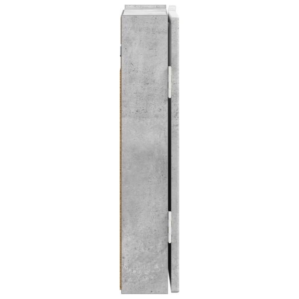 Кабинет за дартборд ARNHEM Бетонно сиво 52,5 x 10,5 x 53,5 см