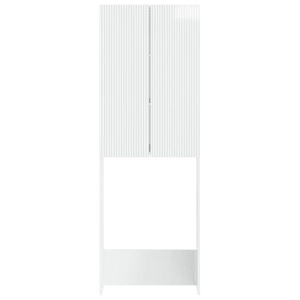 Тоалетна Шкаф ARNHEM Бял гланц 66 x 25,5 x 190 см