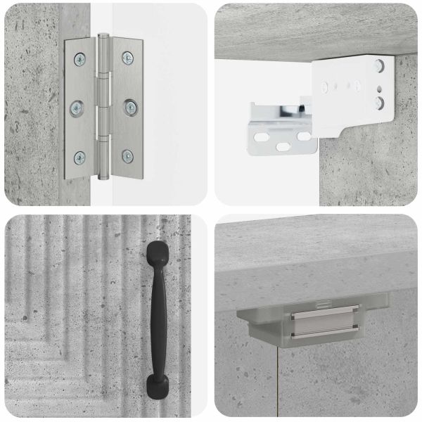 Кабинет за дартборд HAARLEM Бетонно сиво 52,5 x 10,5 x 53,5 см
