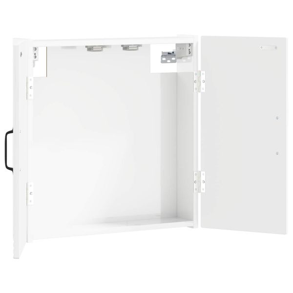 Кабинет за дартборд HAARLEM Бял гланц 52,5 x 10,5 x 53,5 см