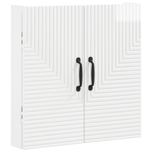 Кабинет за дартборд HAARLEM Бял гланц 52,5 x 10,5 x 53,5 см
