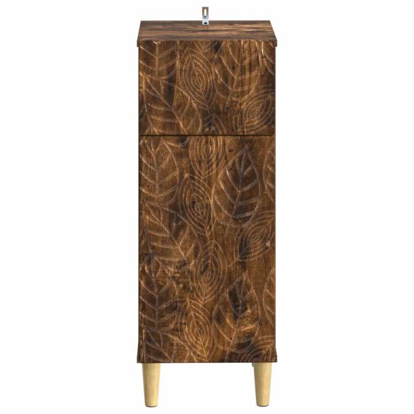 Шкаф за баня DELFT Опушен дъб 30 x 31 x 80 см