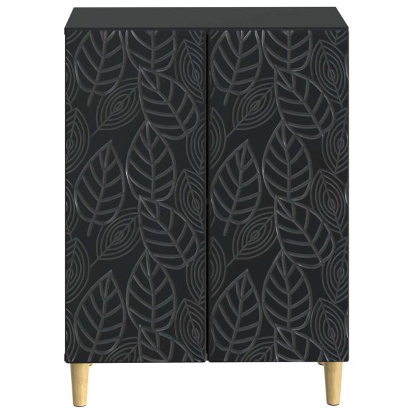 Шкаф за баня DELFT Черно 59,5 x 31 x 80 см Инженерна дървесина